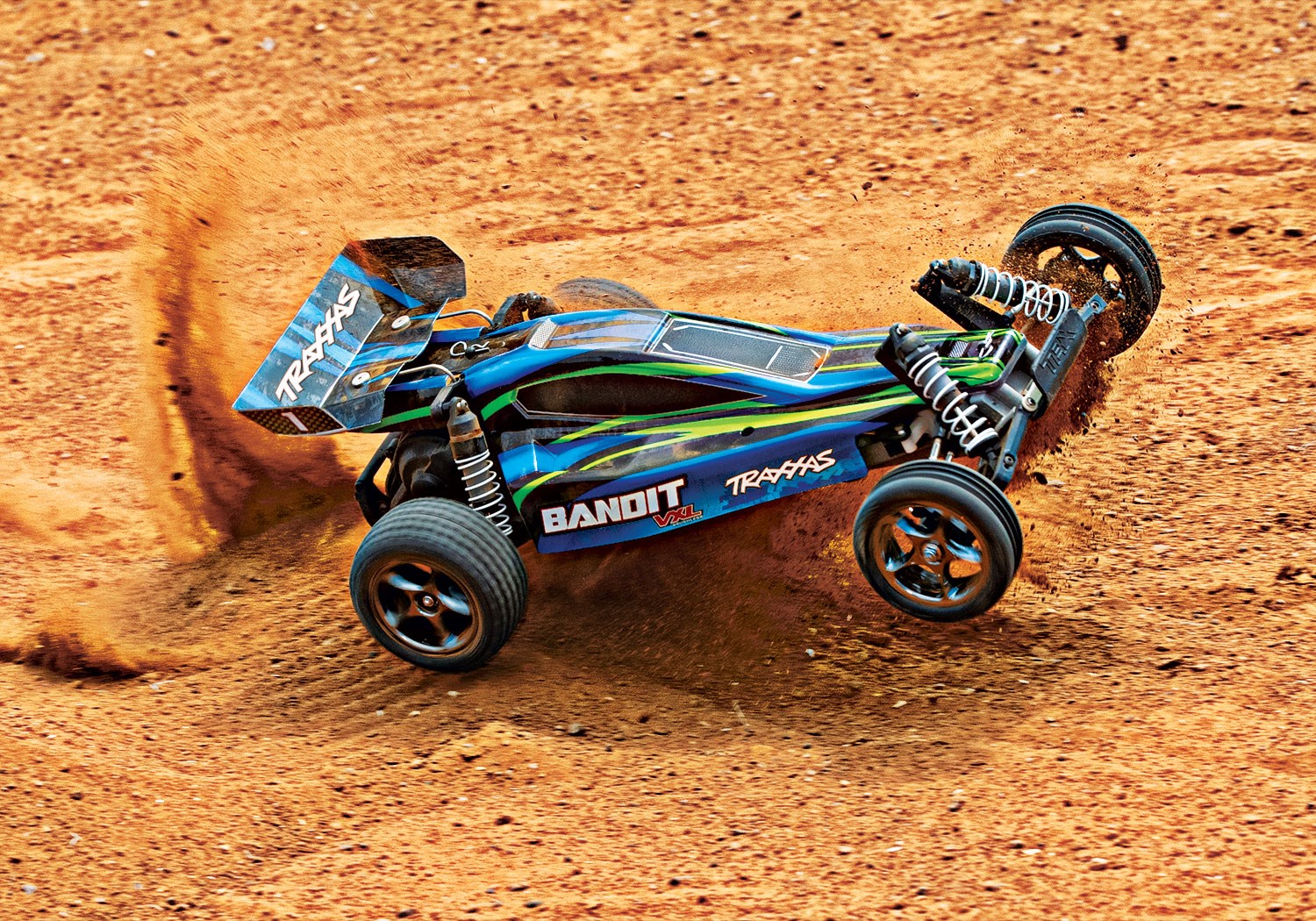 Traxxas Bandit 2wd VXL Bleu PasseTemps 3000