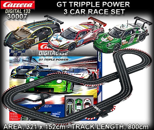 carrera digital 132 gt triple power race set